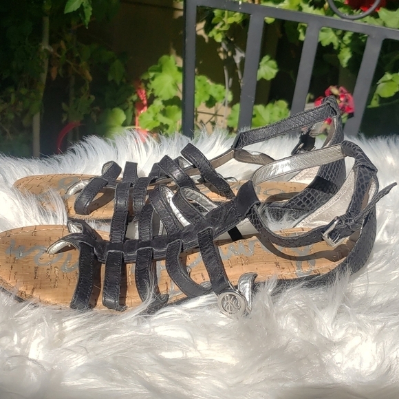 Sam Edleman Donna Gladiator Sandal Black 8 - Picture 9 of 13